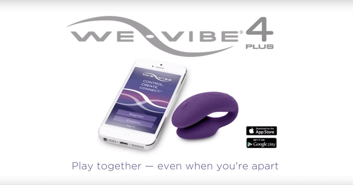 We-Vibe sex toys let you get intimate with long-distance lovers. 