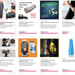 New After Dark section features Indiegogo's sex tech products,