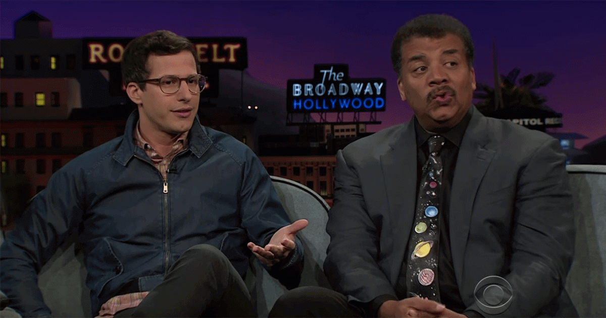 Andy Samberg asks Neil deGrasse Tyson about robot sex.