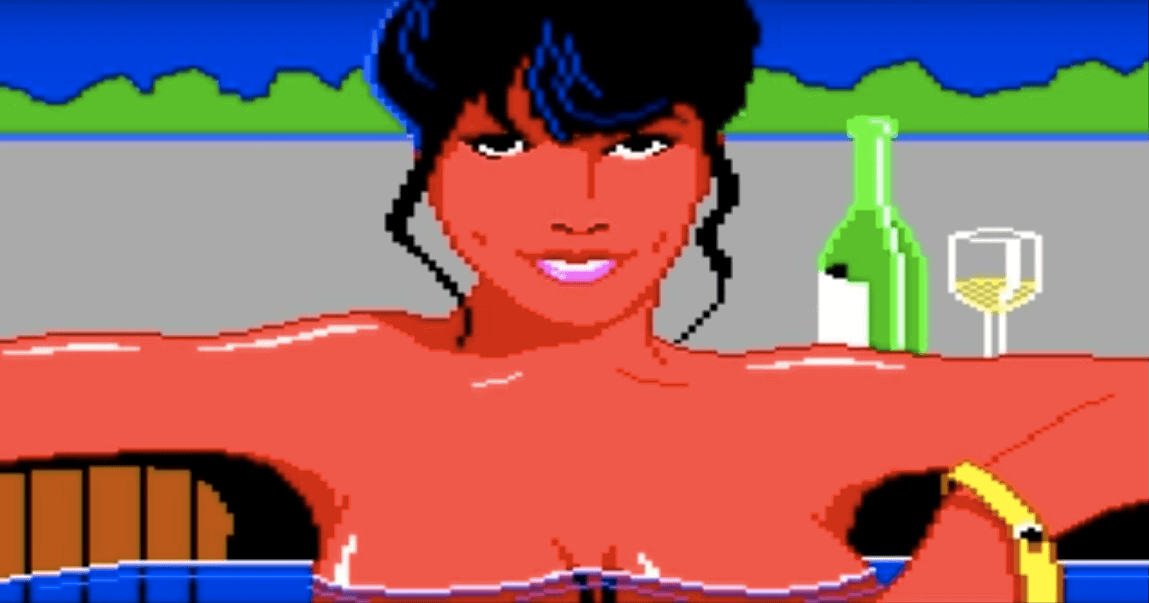 A screenshot from Leisure Suite Larry, the video game. 