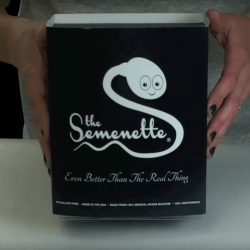 An inseminating dildo helps lesbian couples get pregnant and have fun at the same time.