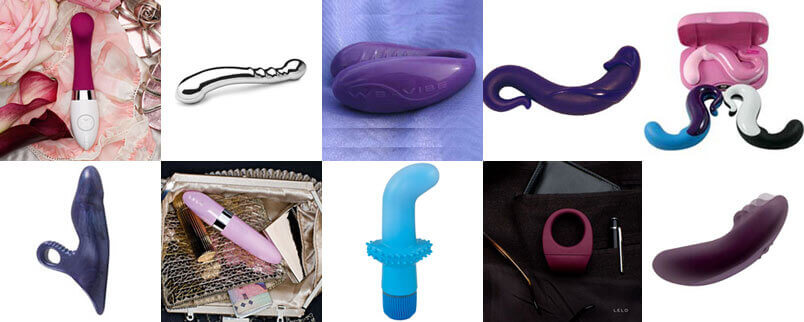 Popular sex toys are shown in this photo.