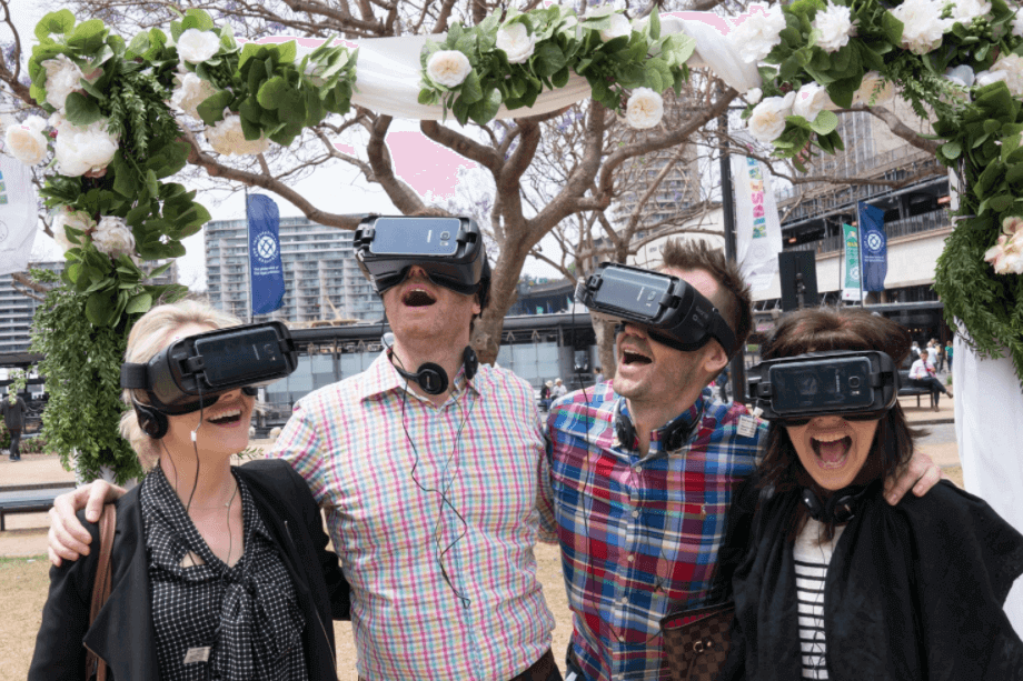 People in Sydney watch a same-sex marriage in New Zealand.