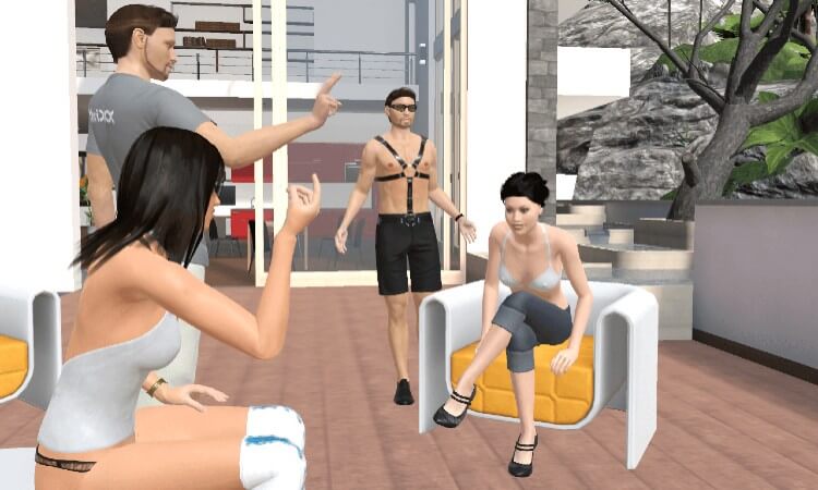 Chathouse 3D is a multiplayer 3D sex game that lets up to four characters play at a time.