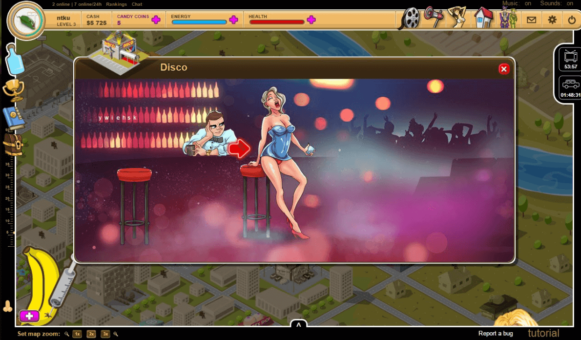 A screenshot of one of the best cartoon sex games called Sweet State.