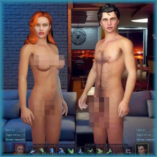 The models are exceptionally detailed and smooth in CityOfSin3D, a 3D sex game