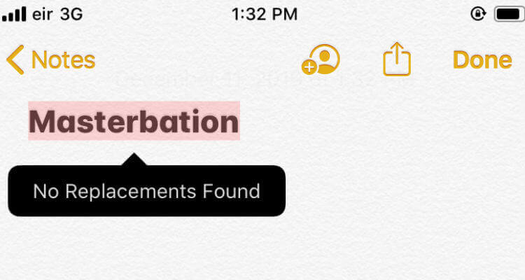 Masterbation Autocorrect