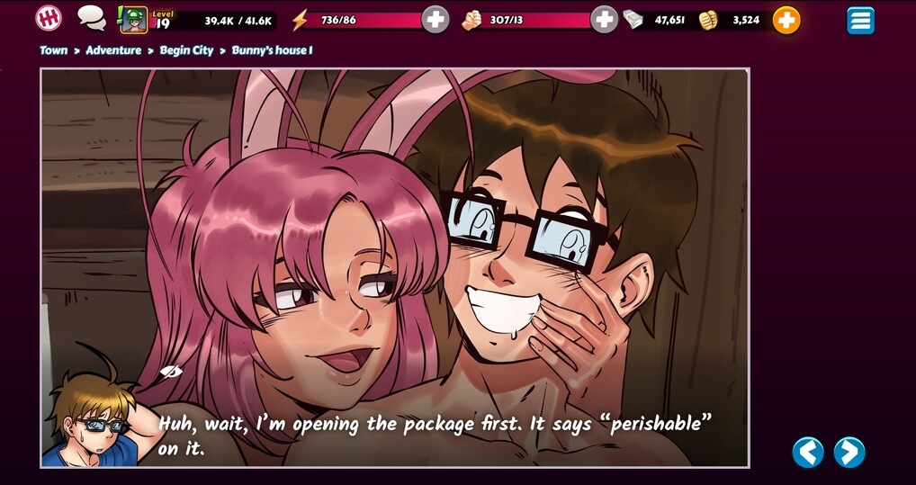 Hentai Heroes is an anime style visual novel sex game.
