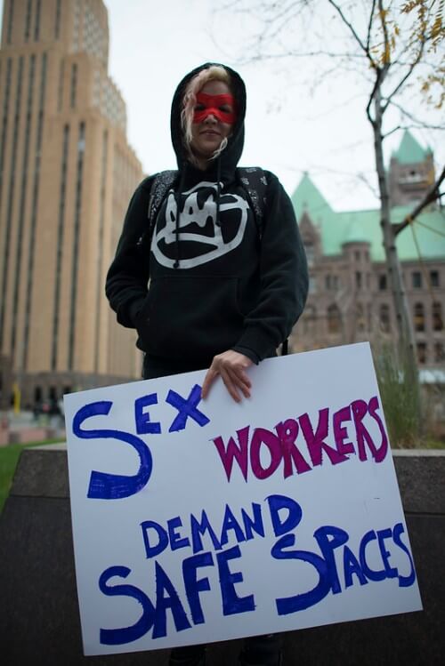 Sex Workers Demanding Safe Spaces