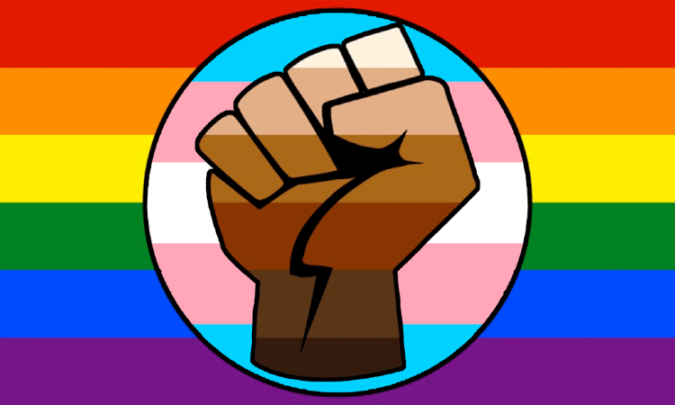 LGBT Gay Trans Black Lives Matter Flag