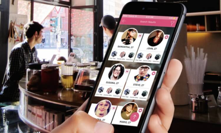 dating app mobile screen