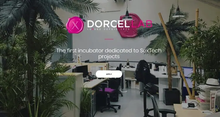 Screenshot of Home Page of DORCEL Lab; a pioneer in producing and distributing adult video on demand and virtual reality content