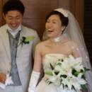 Image of Japanese Couple Happily Getting Married