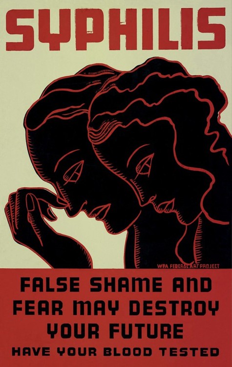 Screenshot of a Awareness Banner About Syphilis Shame and Fear