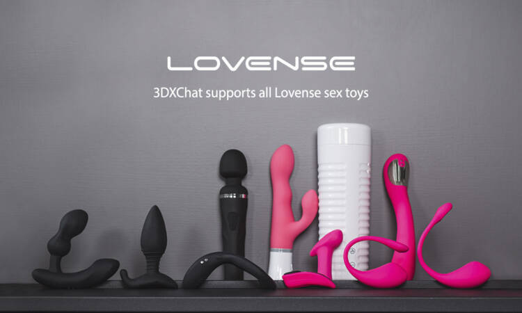 Lovense Sex Toys now supported by 3DXChat.