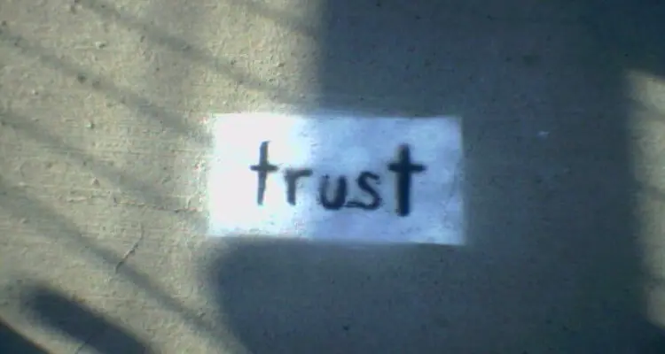 Screenshot of 'Trust' painted with white background