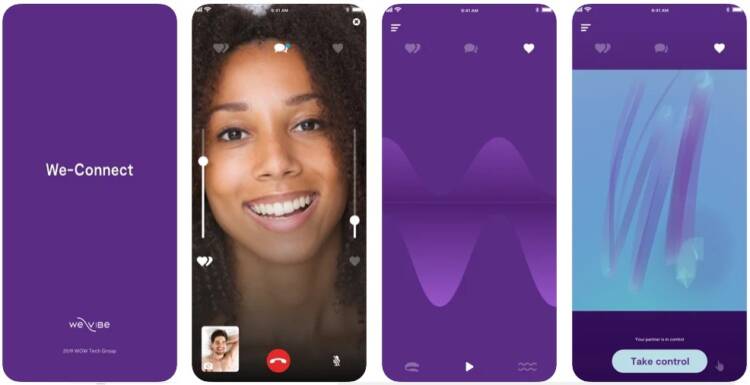 Screenshot of We-Connect by We-Vibe available on Apple and Google Store