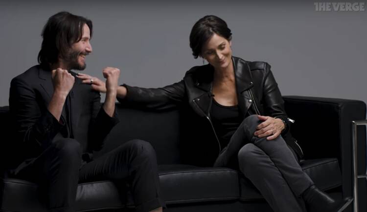 Keanu Reeves and Carrie-Anne Moss on making The Matrix Awakens with Epic Games