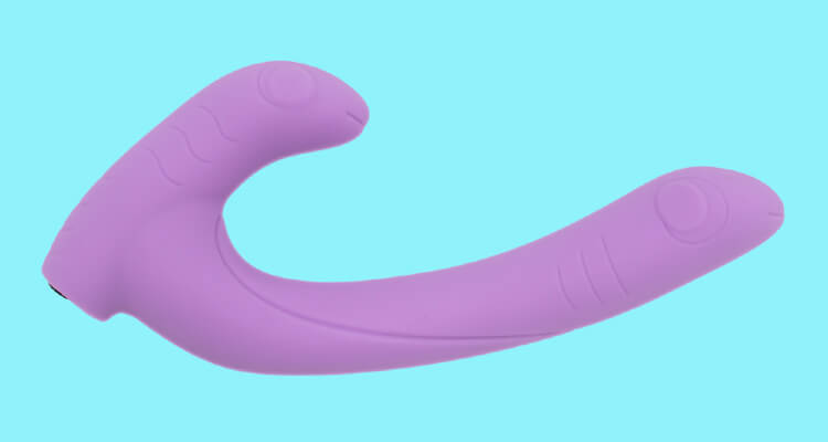 Jix, in purple, is a dual-ended sex toy from Cute Little Fuckers
