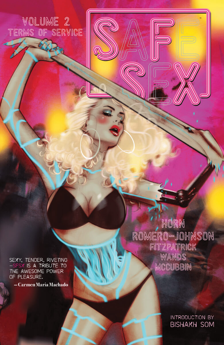 Tina Horn's sex robot comic book cover for SfSx Volume 2: Terms of Service.
